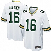 Nike Men & Women & Youth Packers #16 Tolzien White Team Color Game Jersey,baseball caps,new era cap wholesale,wholesale hats